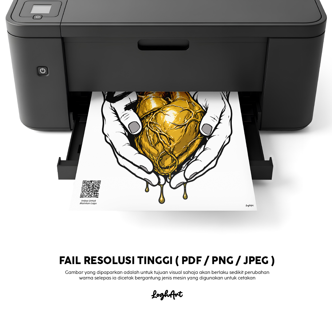 (Printable PDF) Poster Hati Emas - Image 2